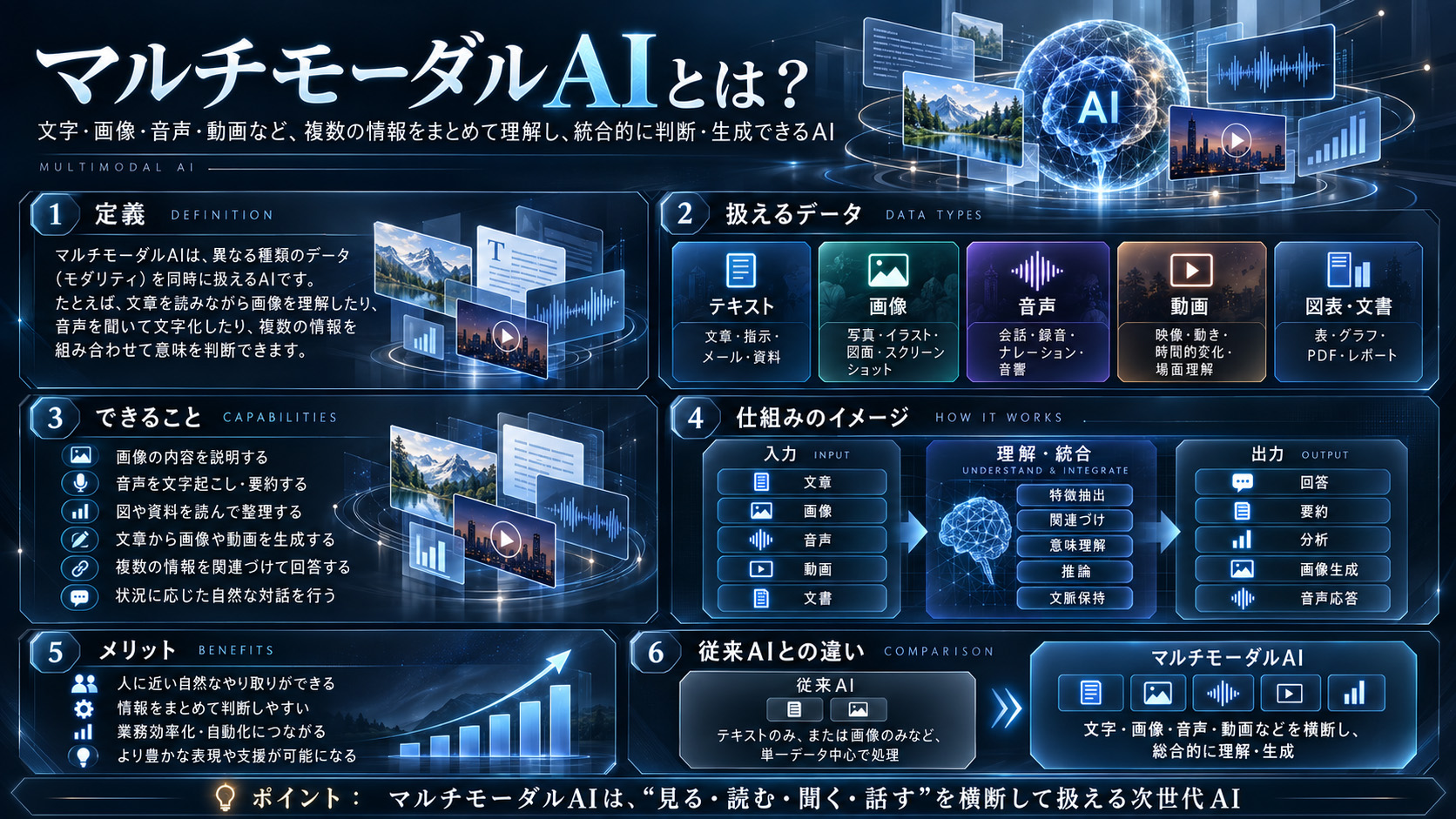 マルチモーダルAIの解説
